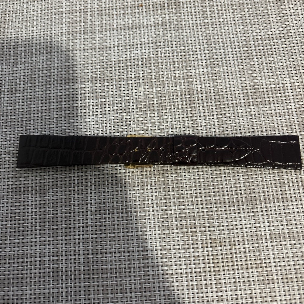 Bulova Brown Leather 17mm watch band